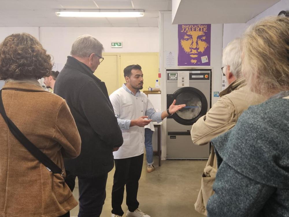 visite de la blanchisserie Prélude à Rennes
