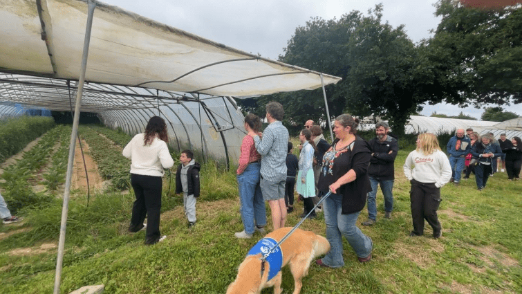 visite-du-jardin-bio-de Prélude-lors-du p'tit déjeuner-à-la-ferme-du 31-mai-2026-à-guipavas