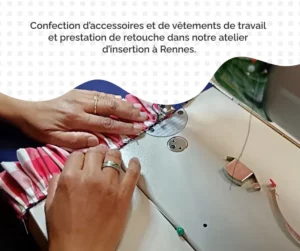 visuel des prestations de l'atelier couture de Prélude L'enjeu insertion