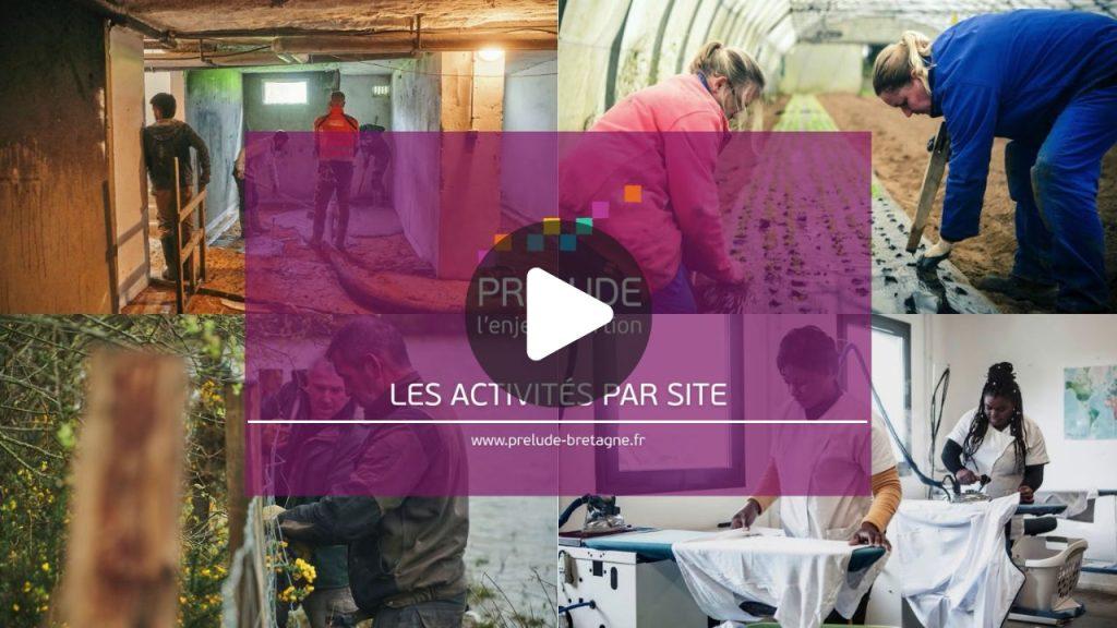 Vignette de la vidéo de présentation de Prélude Bretagne et des activités proposées sur ses différents sites.